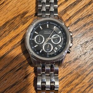 Relic Silver Chronograph Men's Watch